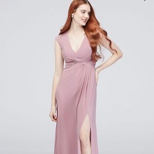 David's Bridal Bridesmaid Dress Gathered Jersey